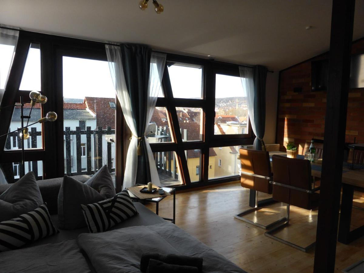 Apartment Skyline Of Jena, Luxurioes, Einzigartig, Free Wifi, Parkplatz, Klimatisiert, Zentral Buitenkant foto
